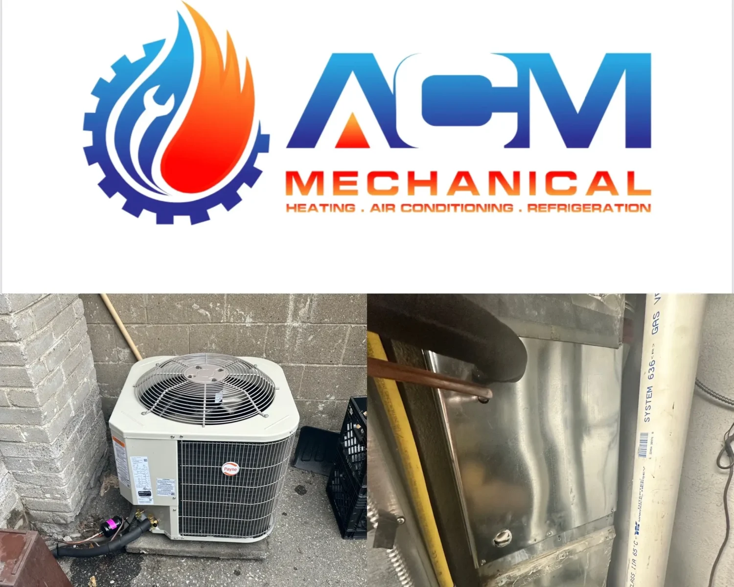 Payne Air conditioner installed in Milton by ACM Mechanical Inc